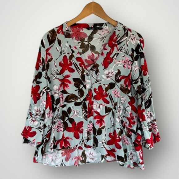 Zara Tops - 5 for $45 Zara Floral Top Blouse Shirt Size M